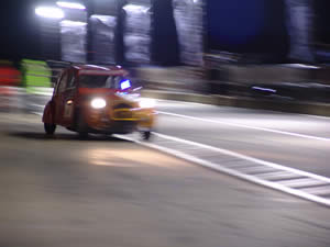 Re-joining the race after a pit stop